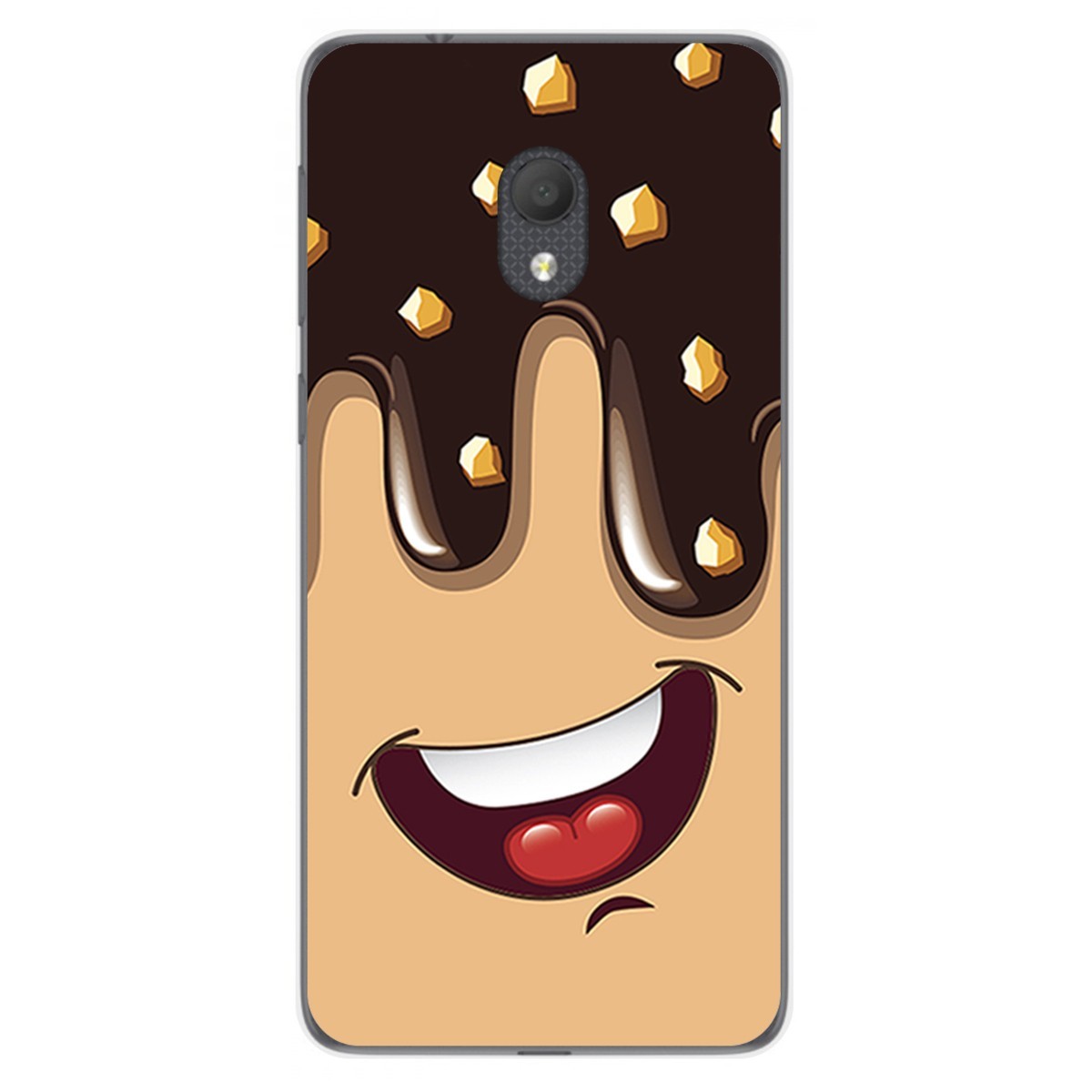 Funda Gel Tpu para Alcatel 1C 2019 diseño Helado Chocolate Dibujos