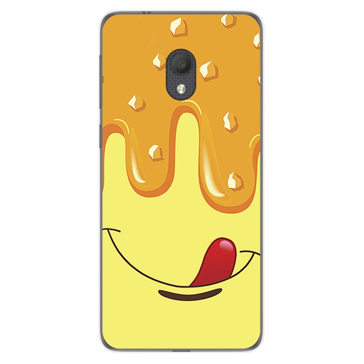 Funda Gel Tpu para Alcatel 1C 2019 diseño Helado Vainilla Dibujos