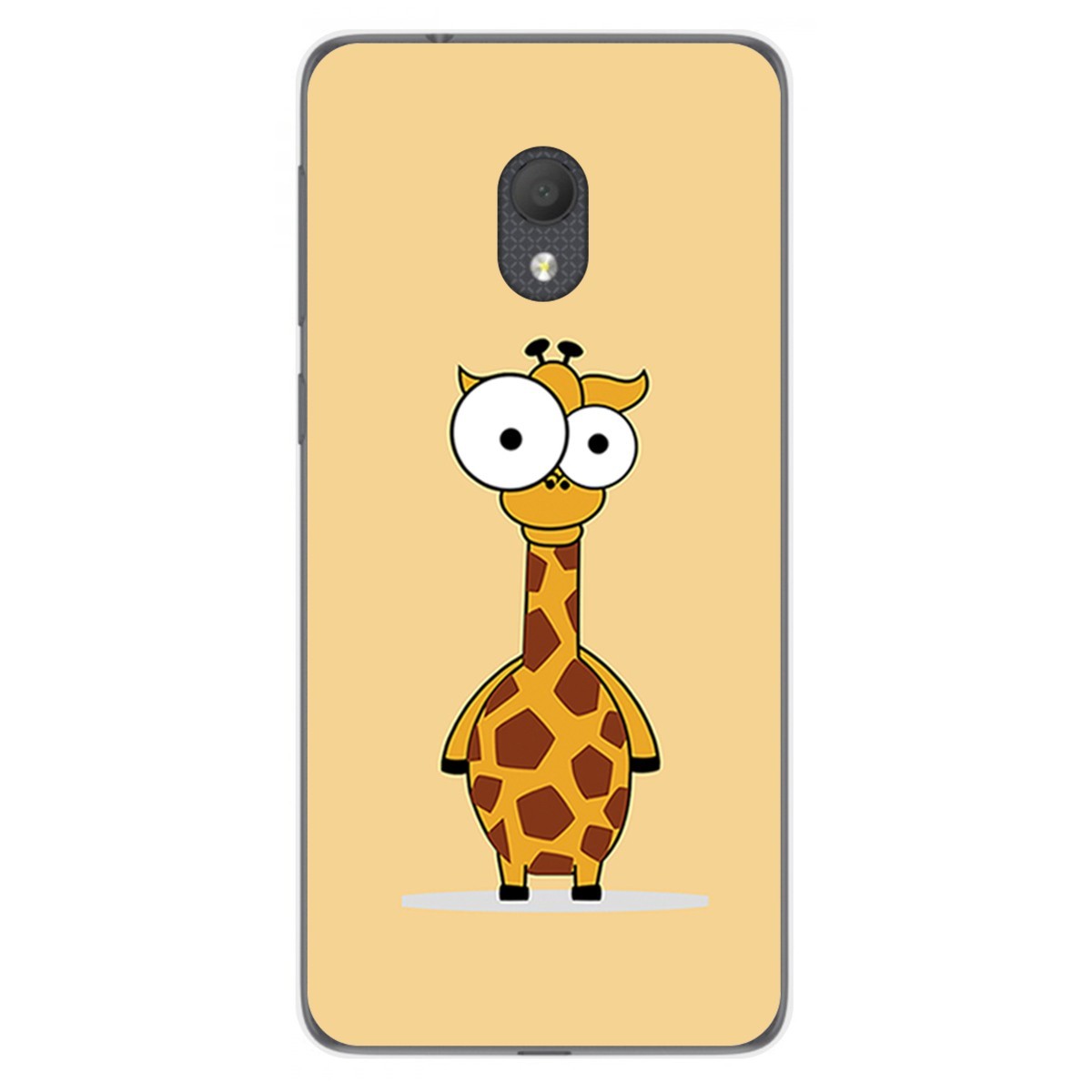 Funda Gel Tpu para Alcatel 1C 2019 diseño Jirafa Dibujos