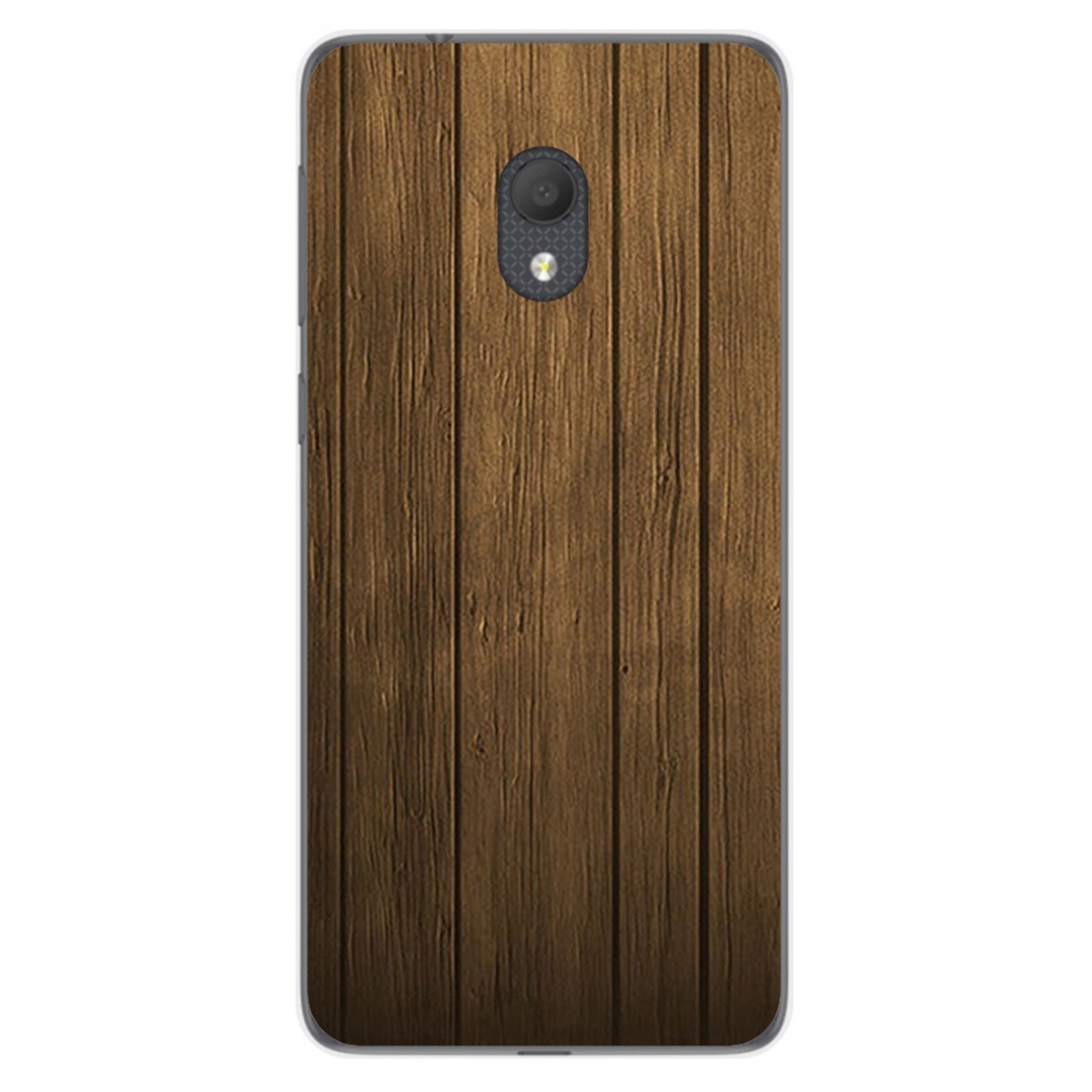 Funda Gel Tpu para Alcatel 1C 2019 diseño Madera Dibujos