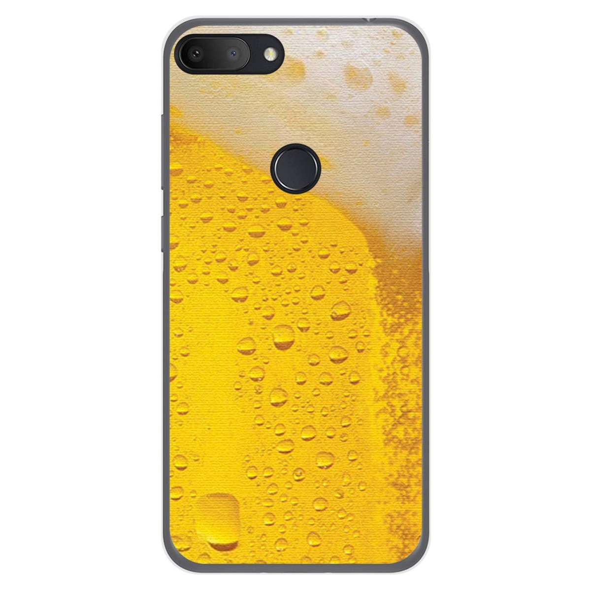 Funda Gel Tpu para Alcatel 1S 2019 diseño Cerveza Dibujos