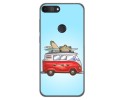Funda Gel Tpu para Alcatel 1S 2019 diseño Furgoneta Dibujos