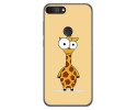 Funda Gel Tpu para Alcatel 1S 2019 diseño Jirafa Dibujos