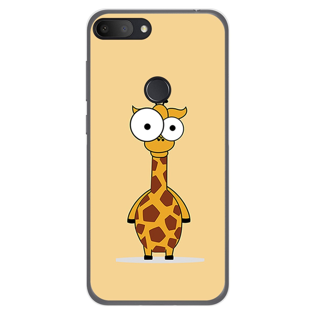 Funda Gel Tpu para Alcatel 1S 2019 diseño Jirafa Dibujos