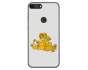 Funda Gel Tpu para Alcatel 1S 2019 diseño Leones Dibujos