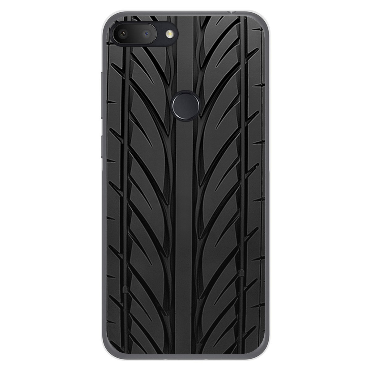 Funda Gel Tpu para Alcatel 1S 2019 diseño Neumatico Dibujos