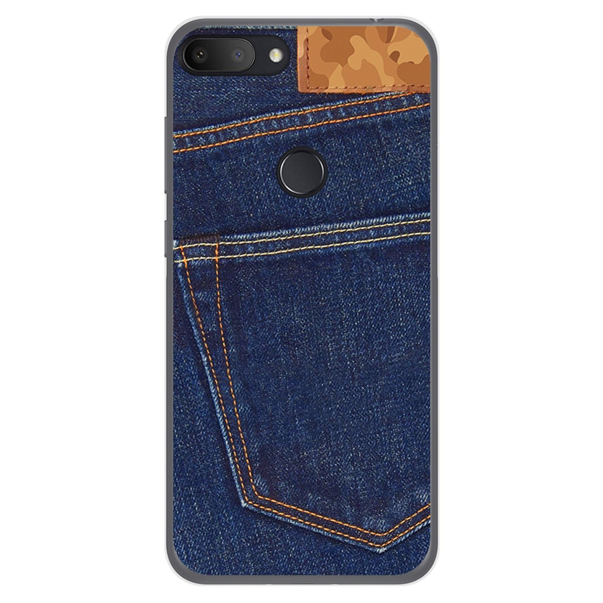 Funda Gel Tpu para Alcatel 1S 2019 diseño Vaquero Dibujos