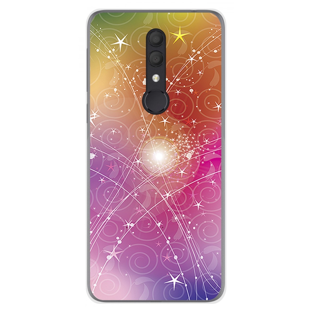 Funda Gel Tpu para Alcatel 1X 2019 diseño Abstracto Dibujos