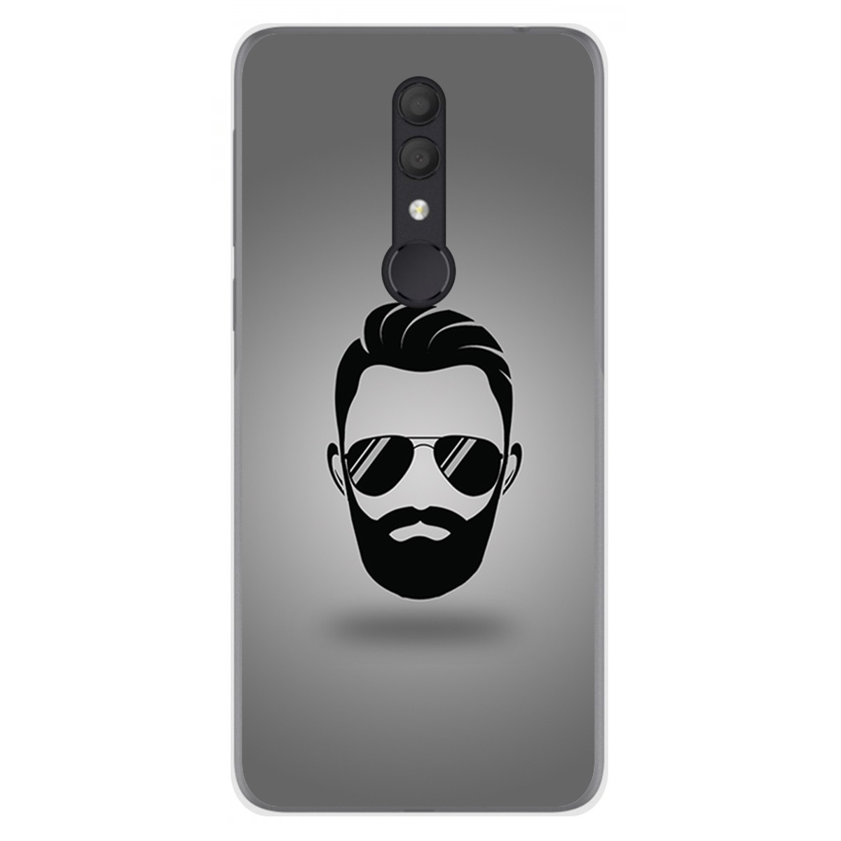 Funda Gel Tpu para Alcatel 1X 2019 diseño Barba Dibujos