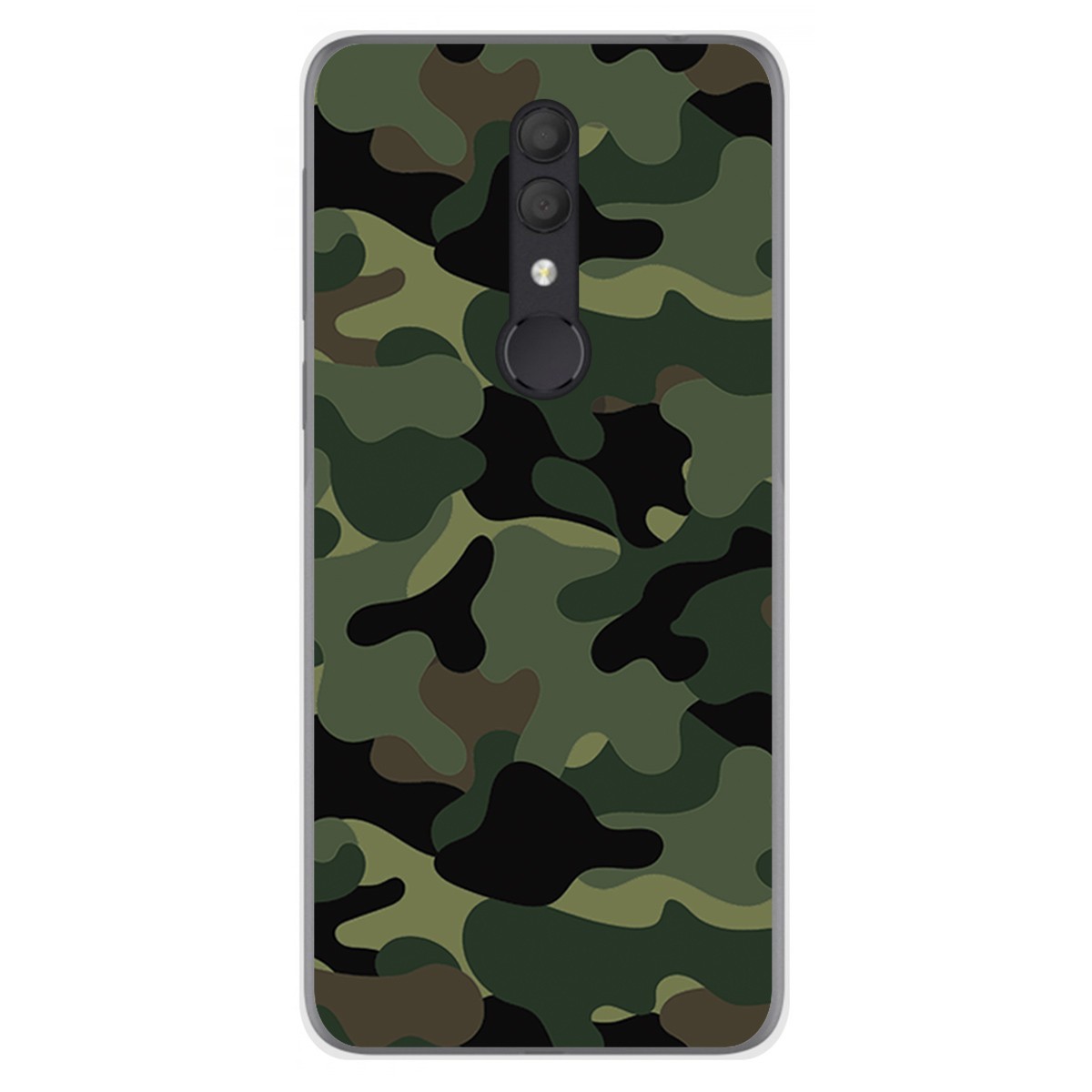 Funda Gel Tpu para Alcatel 1X 2019 diseño Camuflaje Dibujos