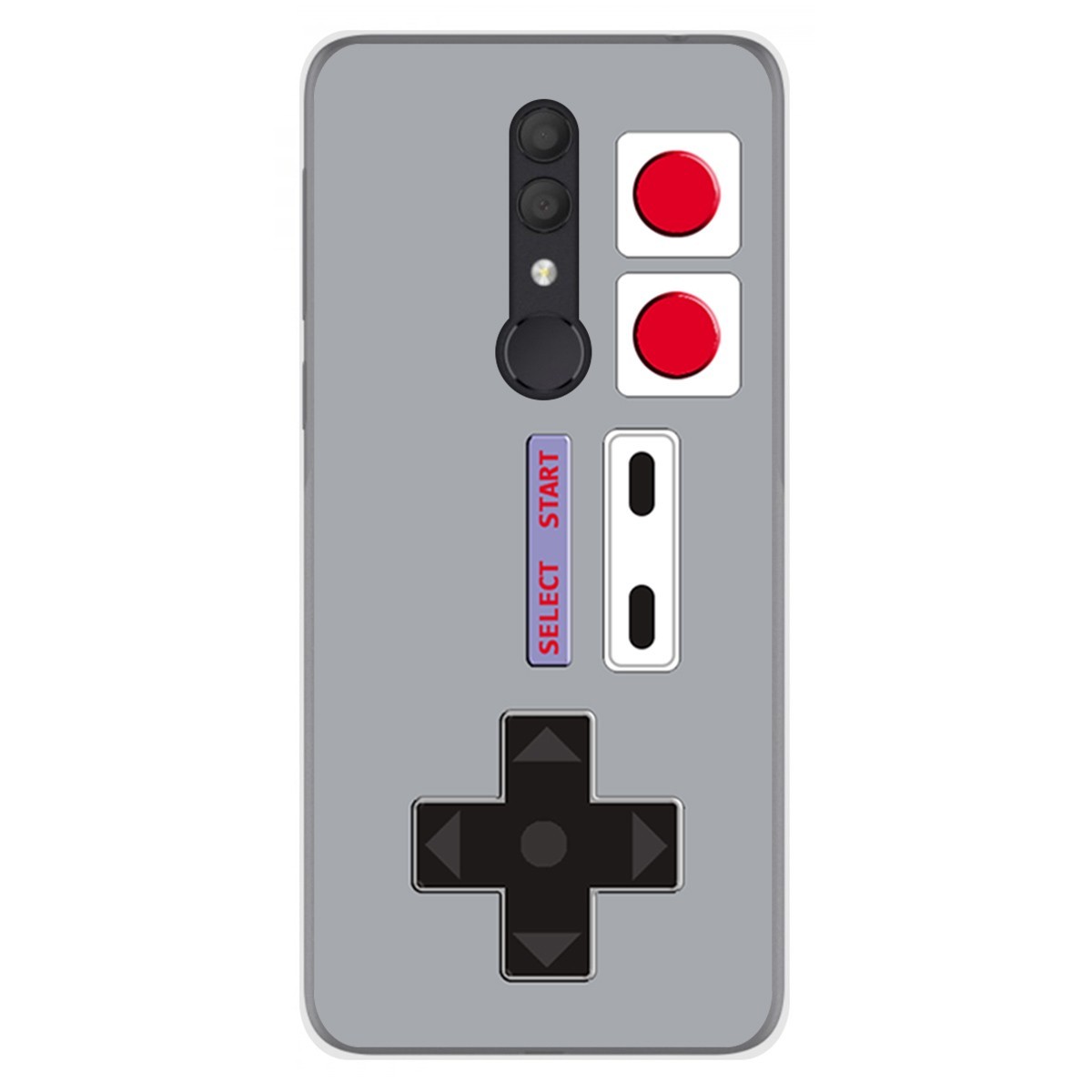 Funda Gel Tpu para Alcatel 1X 2019 diseño Consola Dibujos