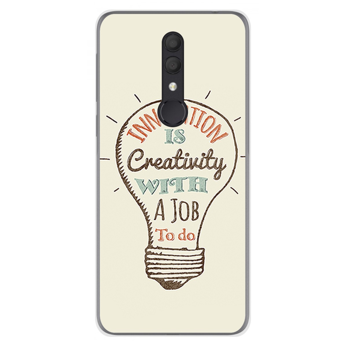 Funda Gel Tpu para Alcatel 1X 2019 diseño Creativity Dibujos