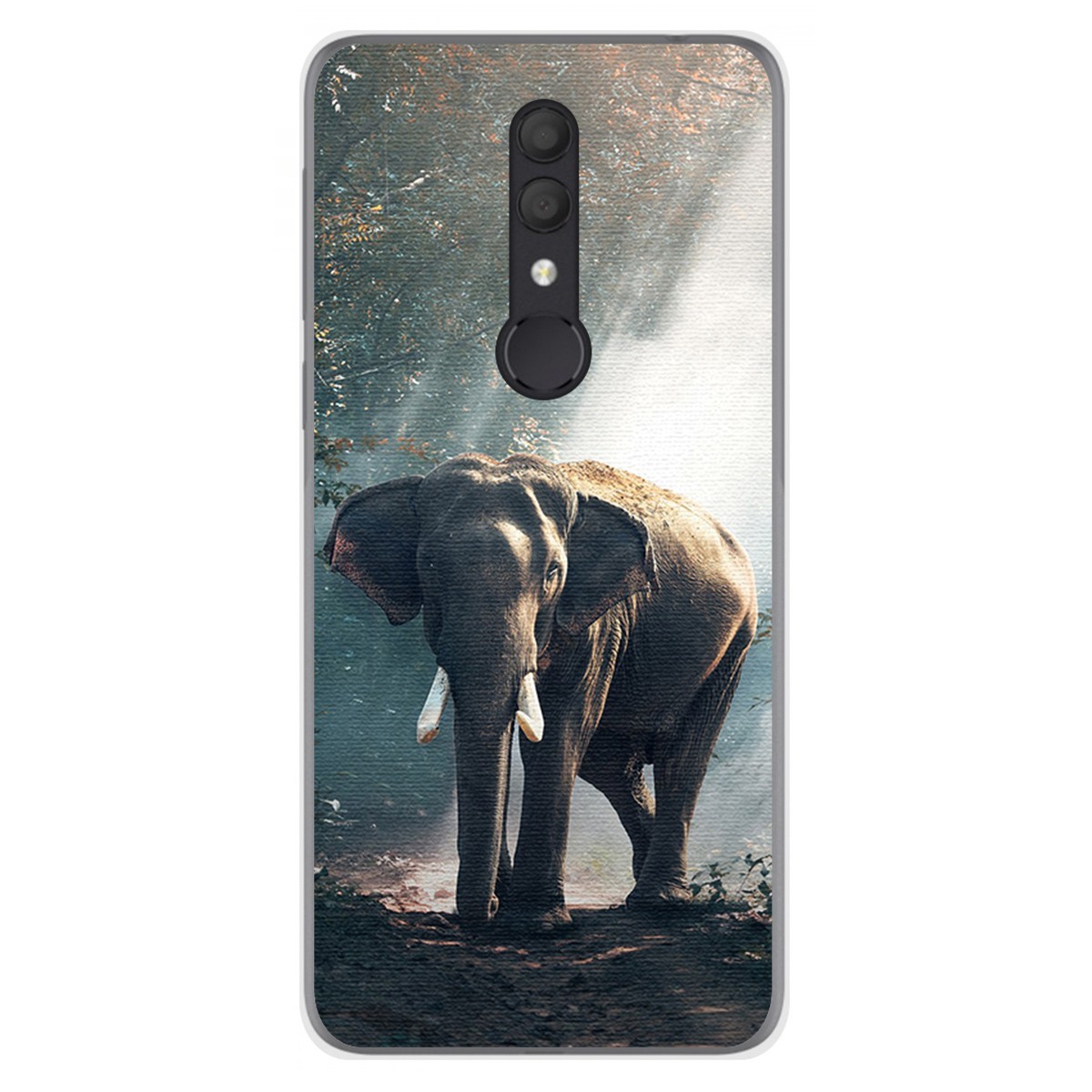 Funda Gel Tpu para Alcatel 1X 2019 diseño Elefante Dibujos