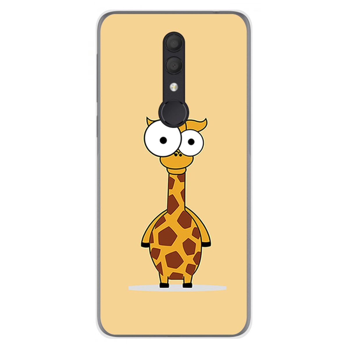 Funda Gel Tpu para Alcatel 1X 2019 diseño Jirafa Dibujos