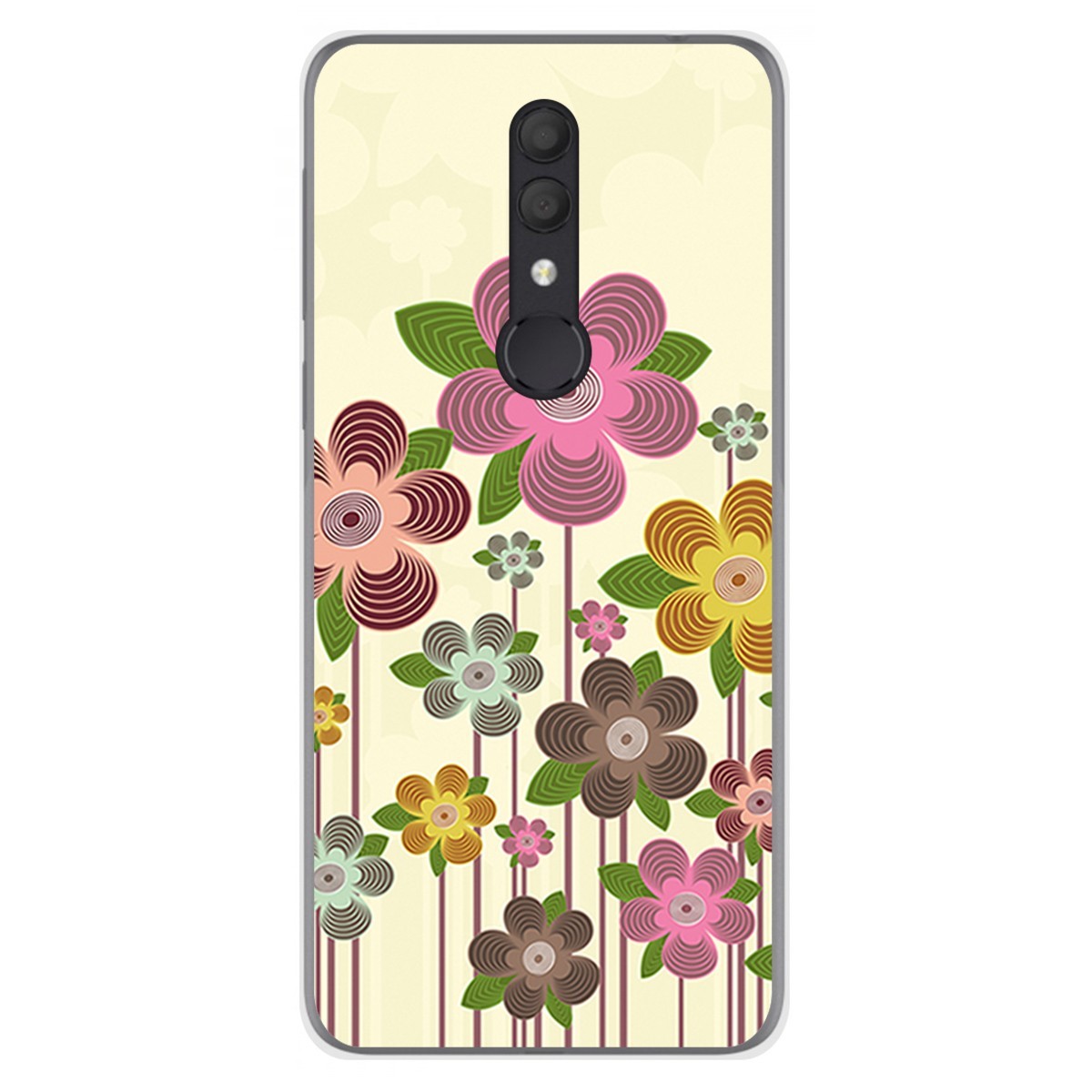 Funda Gel Tpu para Alcatel 1X 2019 diseño Primavera En Flor Dibujos