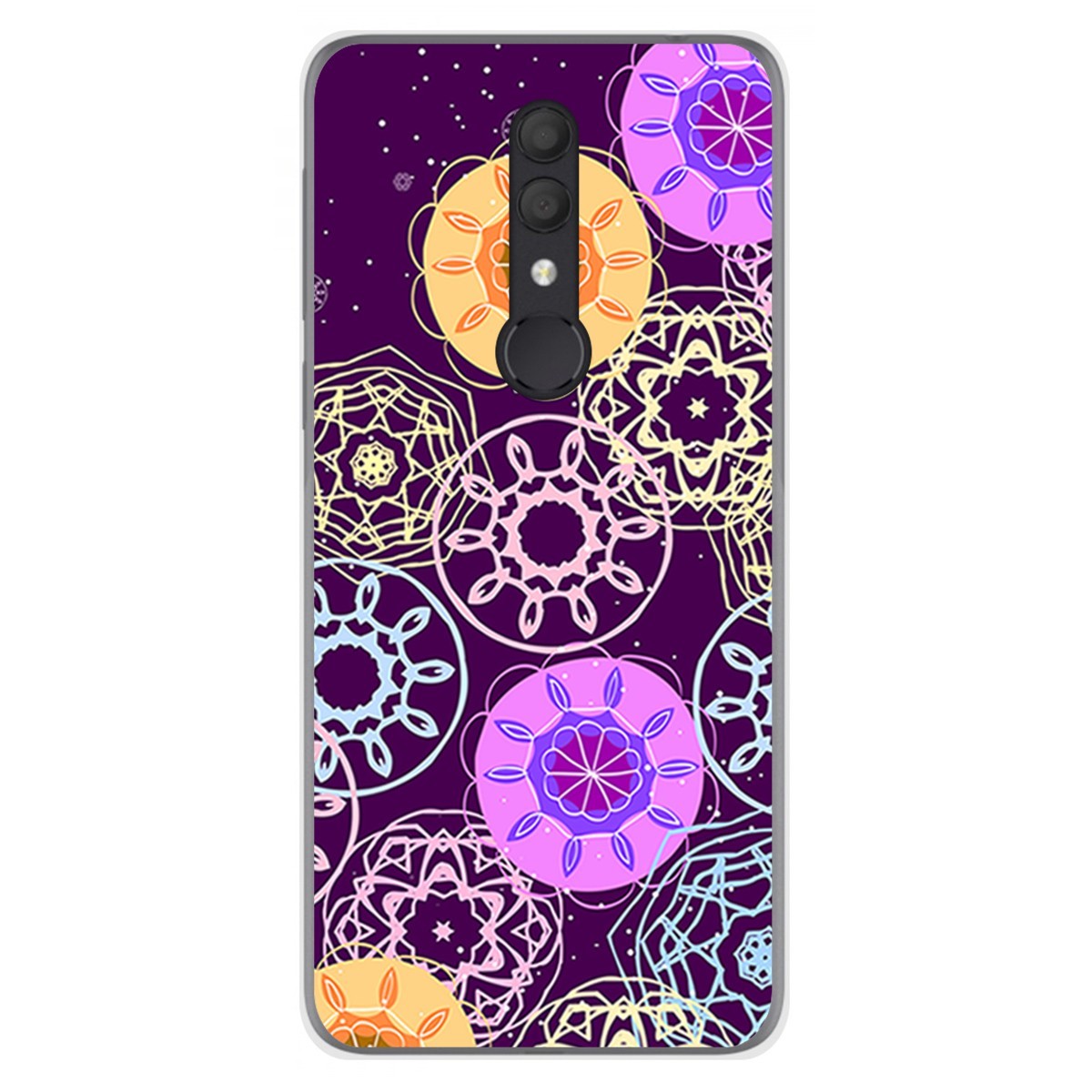 Funda Gel Tpu para Alcatel 1X 2019 diseño Radial Dibujos