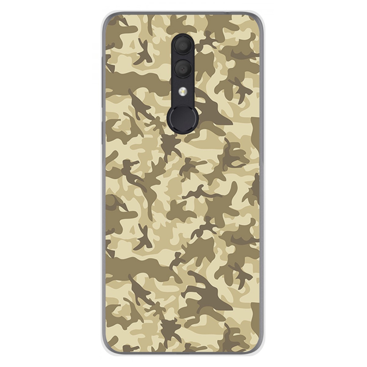 Funda Gel Tpu para Alcatel 1X 2019 diseño Sand Camuflaje Dibujos