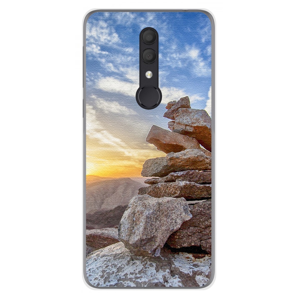 Funda Gel Tpu para Alcatel 1X 2019 diseño Sunset Dibujos