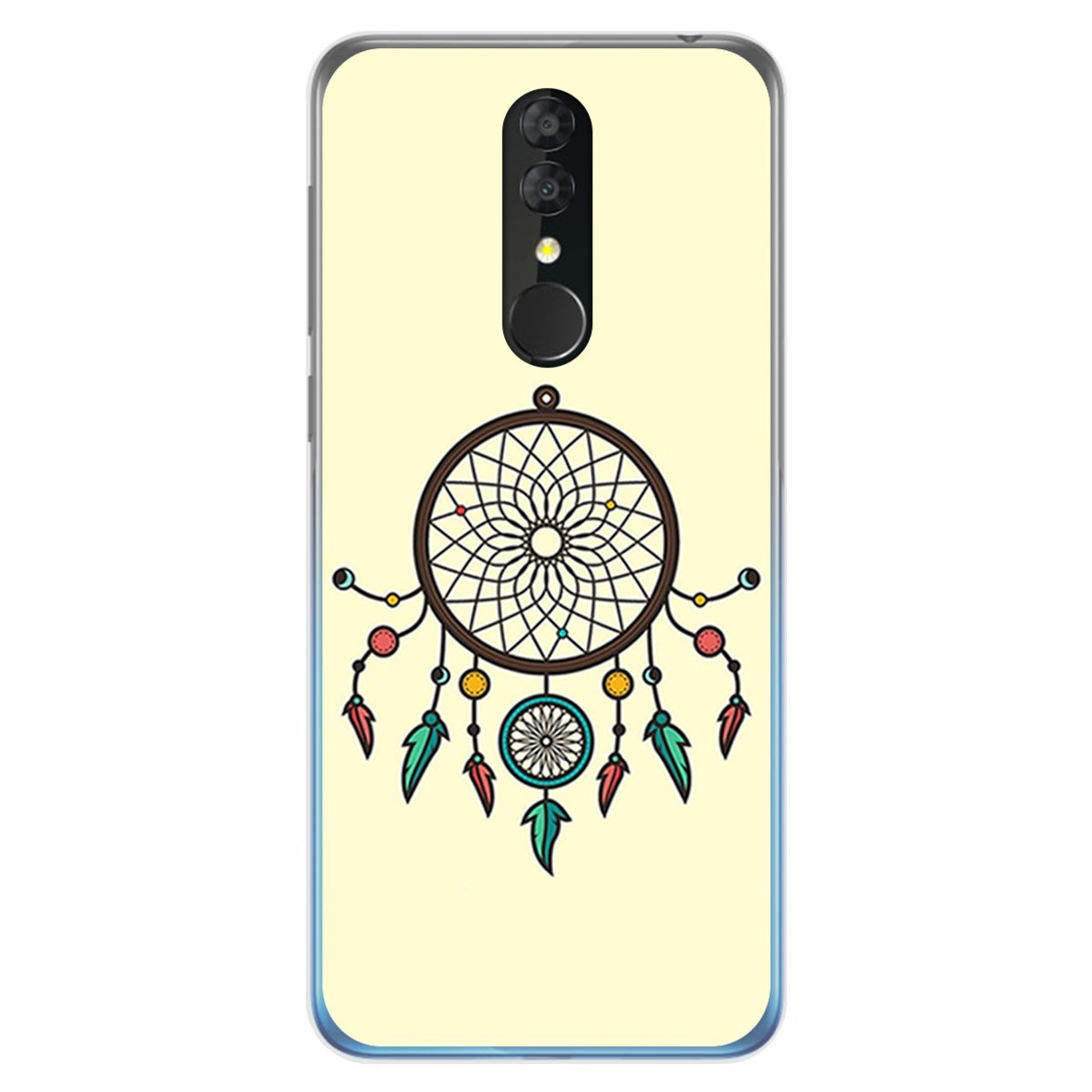 Funda Gel Tpu para Alcatel 3 2019 diseño Atrapasueños Dibujos