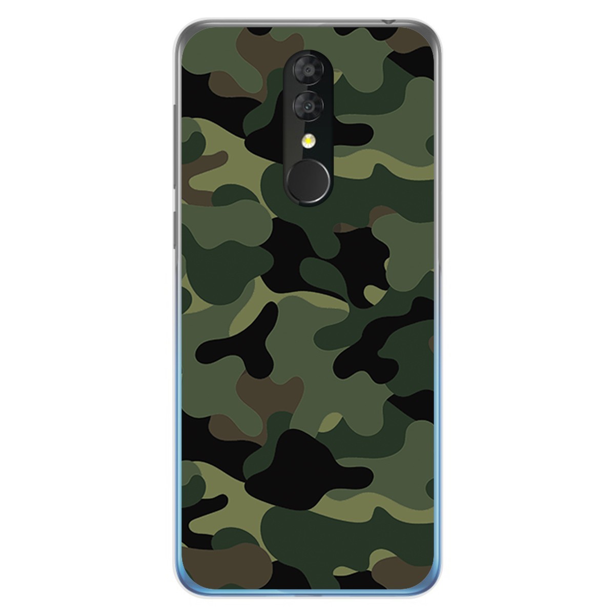Funda Gel Tpu para Alcatel 3 2019 diseño Camuflaje Dibujos