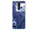 Funda Gel Tpu para Alcatel 3 2019 diseño Circuito Dibujos