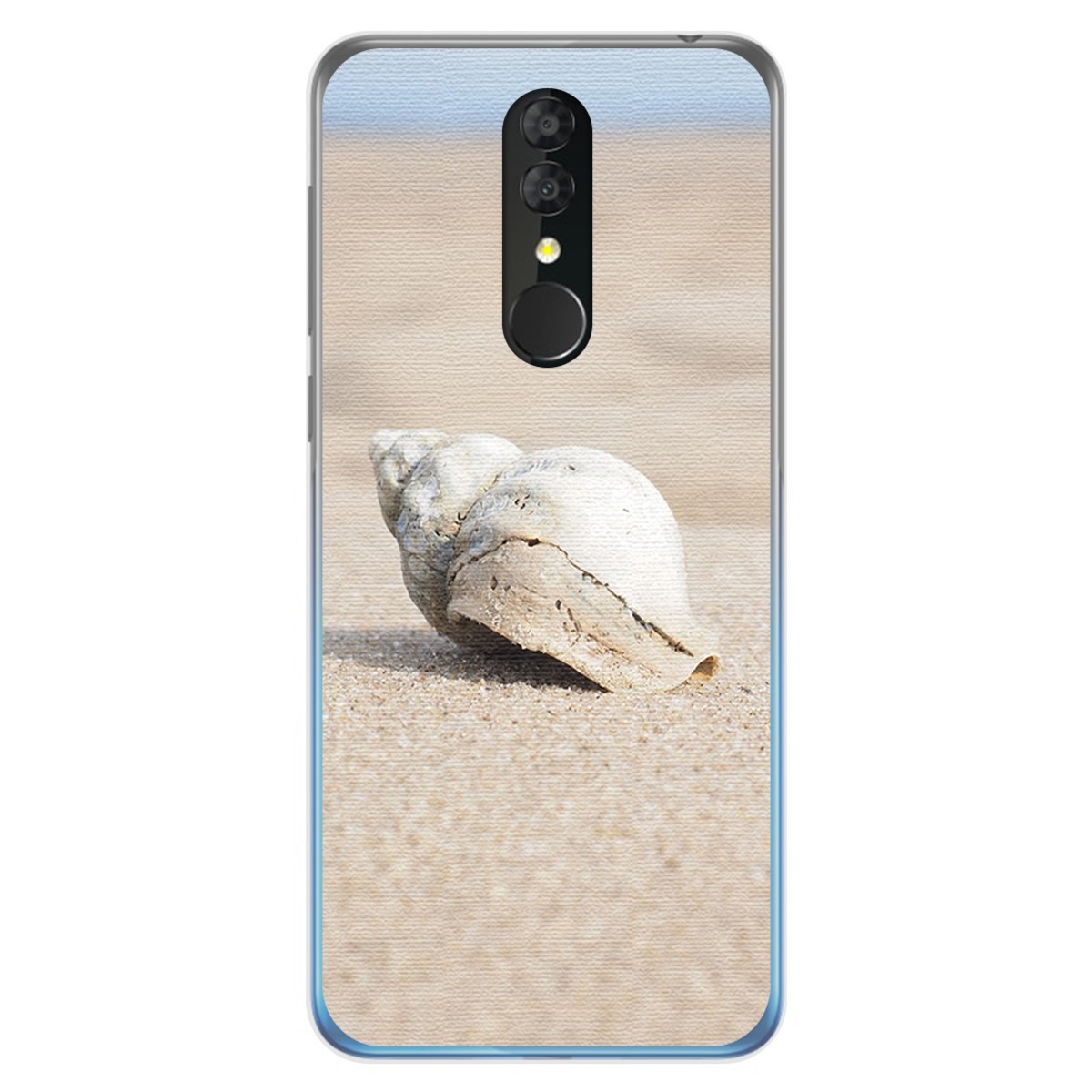 Funda Gel Tpu para Alcatel 3 2019 diseño Concha Dibujos