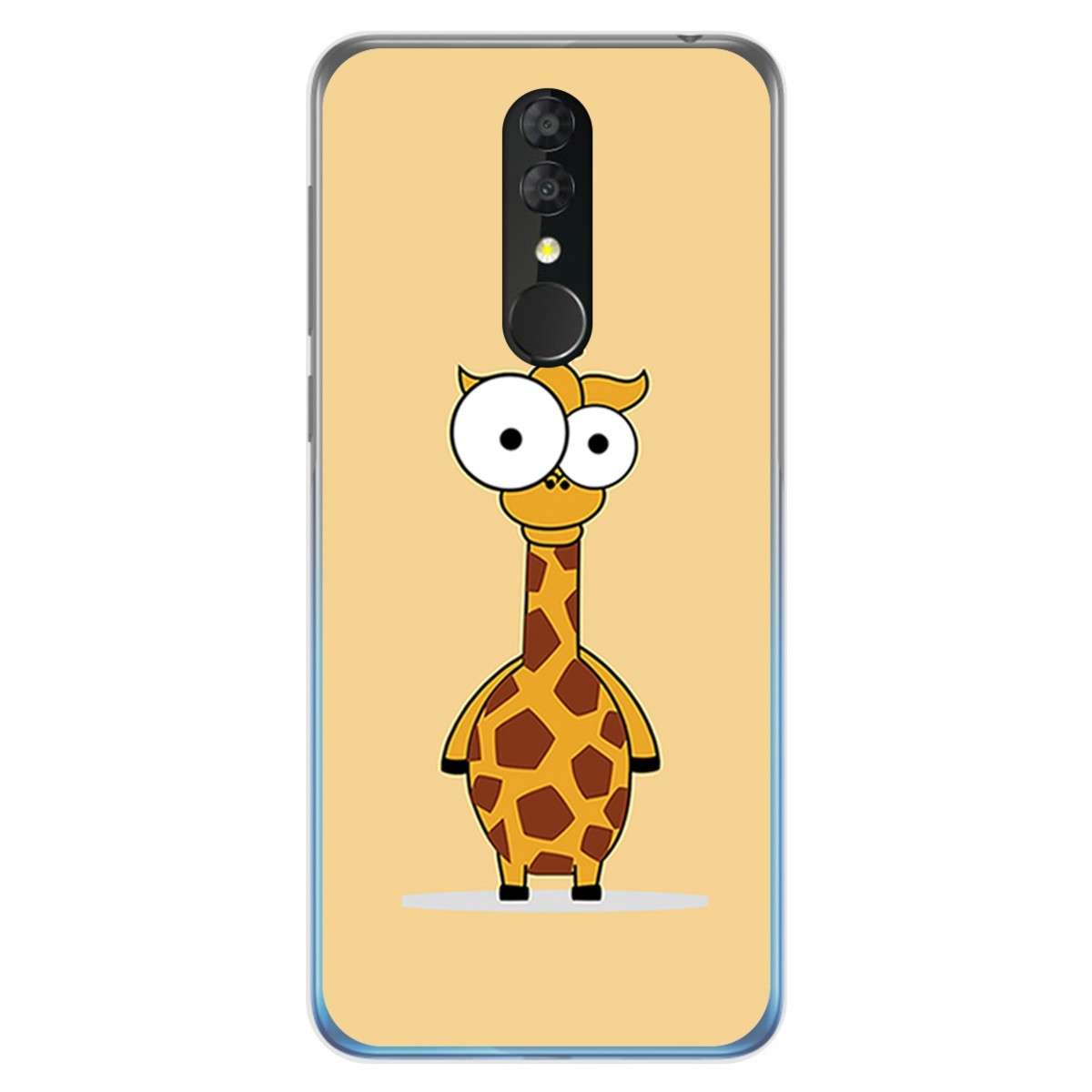 Funda Gel Tpu para Alcatel 3 2019 diseño Jirafa Dibujos