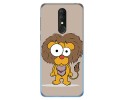 Funda Gel Tpu para Alcatel 3 2019 diseño Leon Dibujos