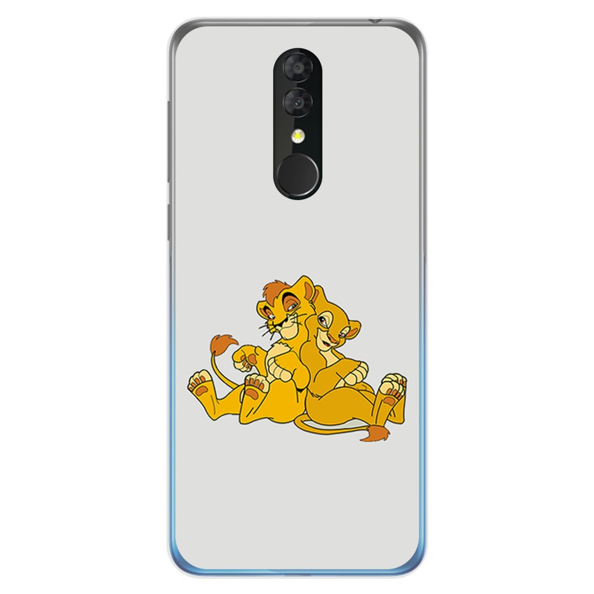 Funda Gel Tpu para Alcatel 3 2019 diseño Leones Dibujos