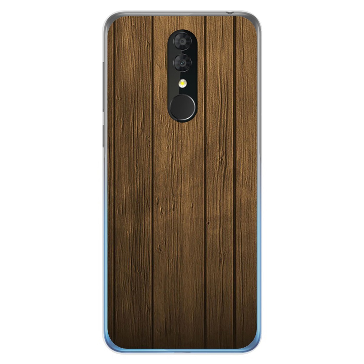 Funda Gel Tpu para Alcatel 3 2019 diseño Madera Dibujos