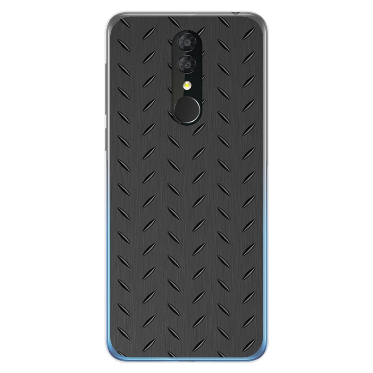Funda Gel Tpu para Alcatel 3 2019 diseño Metal Dibujos