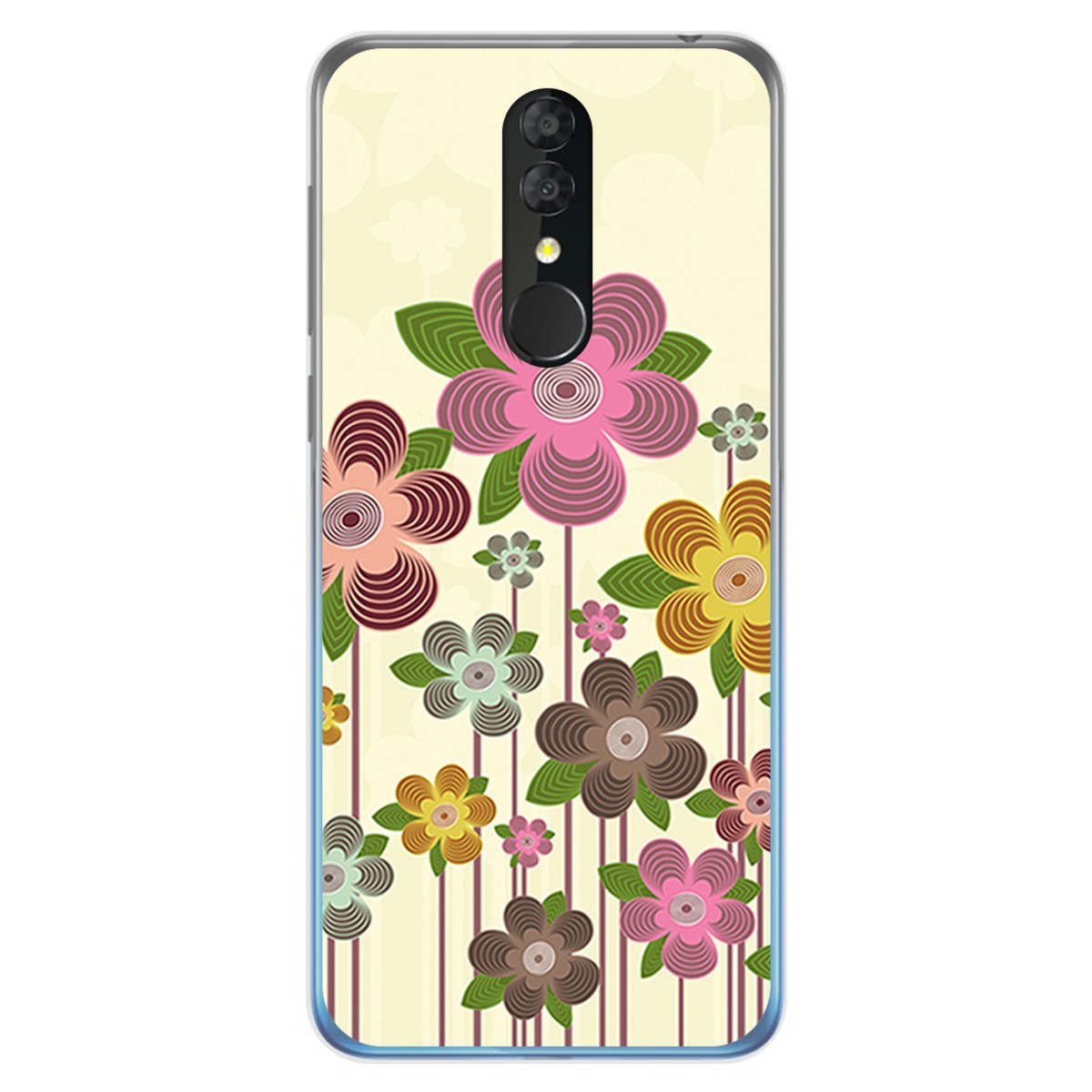 Funda Gel Tpu para Alcatel 3 2019 diseño Primavera En Flor Dibujos