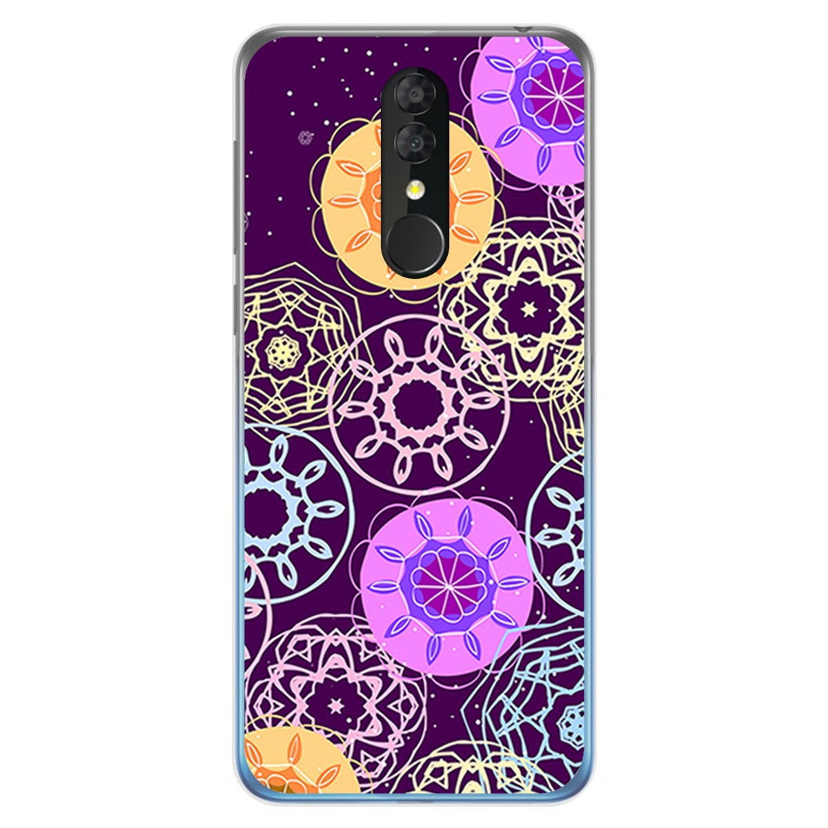 Funda Gel Tpu para Alcatel 3 2019 diseño Radial Dibujos