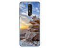 Funda Gel Tpu para Alcatel 3 2019 diseño Sunset Dibujos