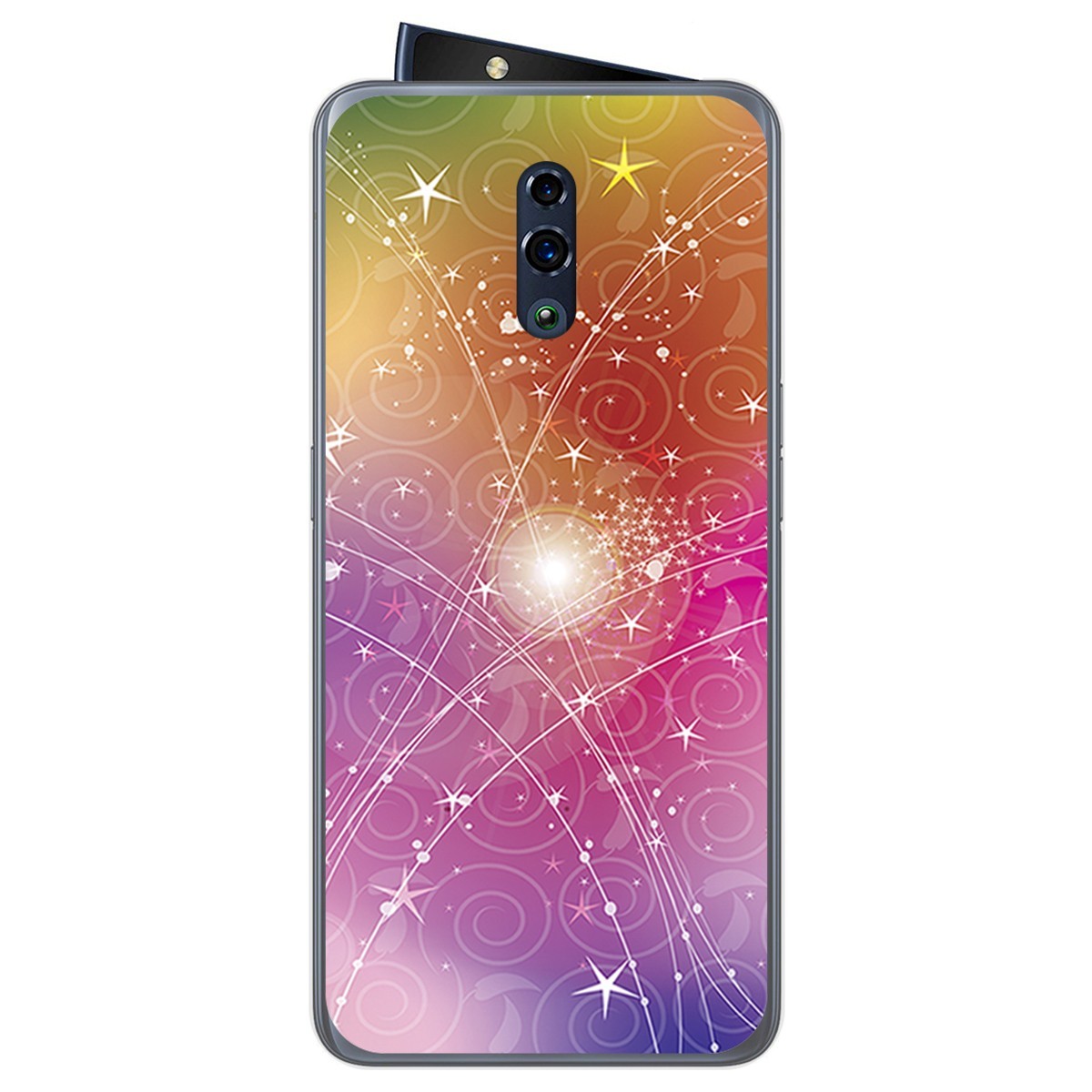 Funda Gel Tpu para Oppo Reno diseño Abstracto Dibujos