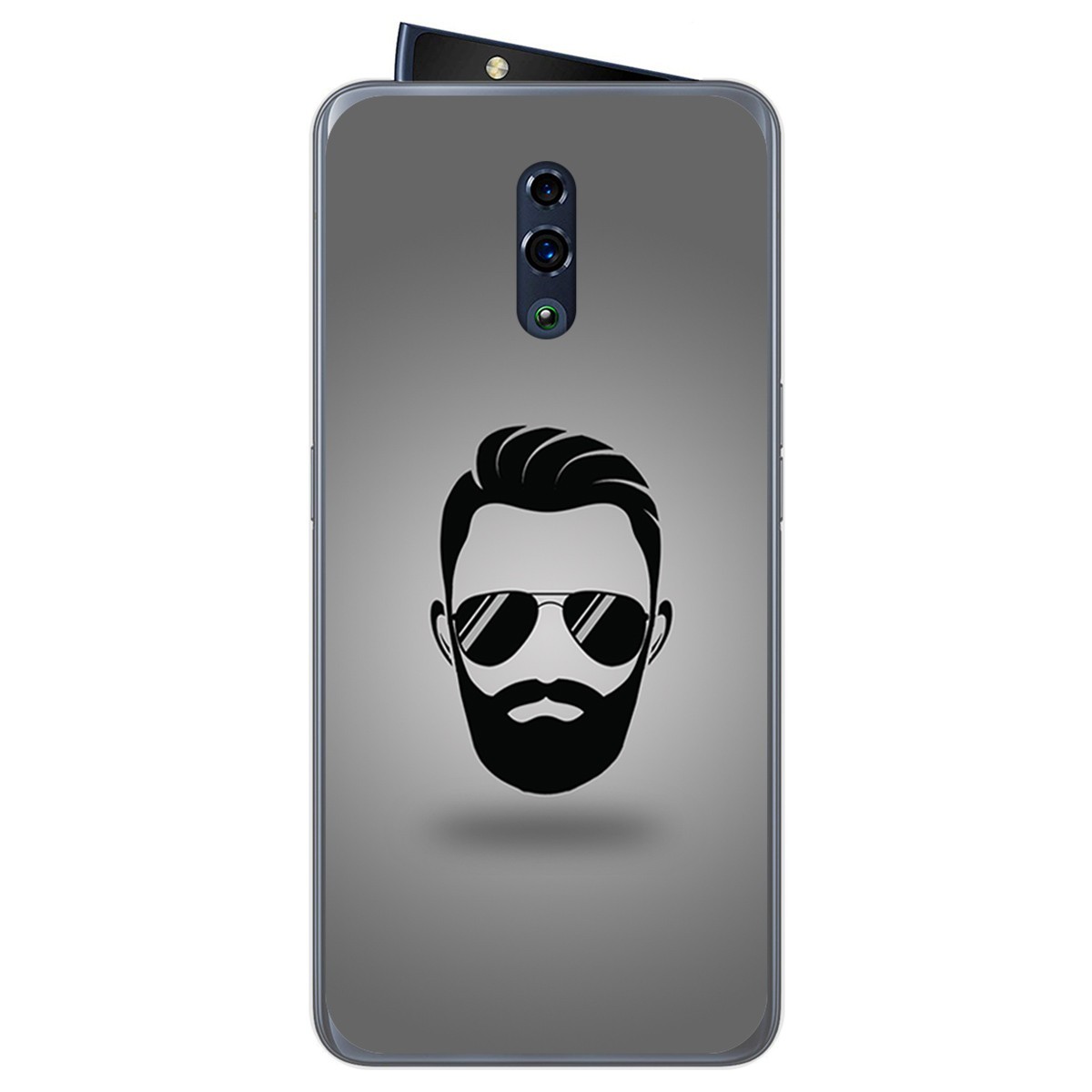 Funda Gel Tpu para Oppo Reno diseño Barba Dibujos