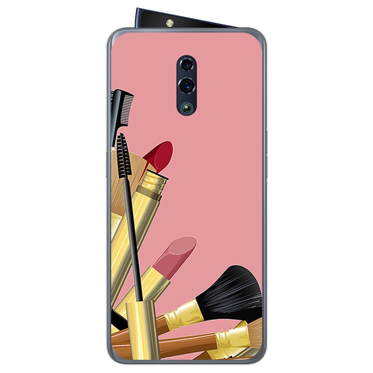 Funda Gel Tpu para Oppo Reno diseño Brochas Dibujos