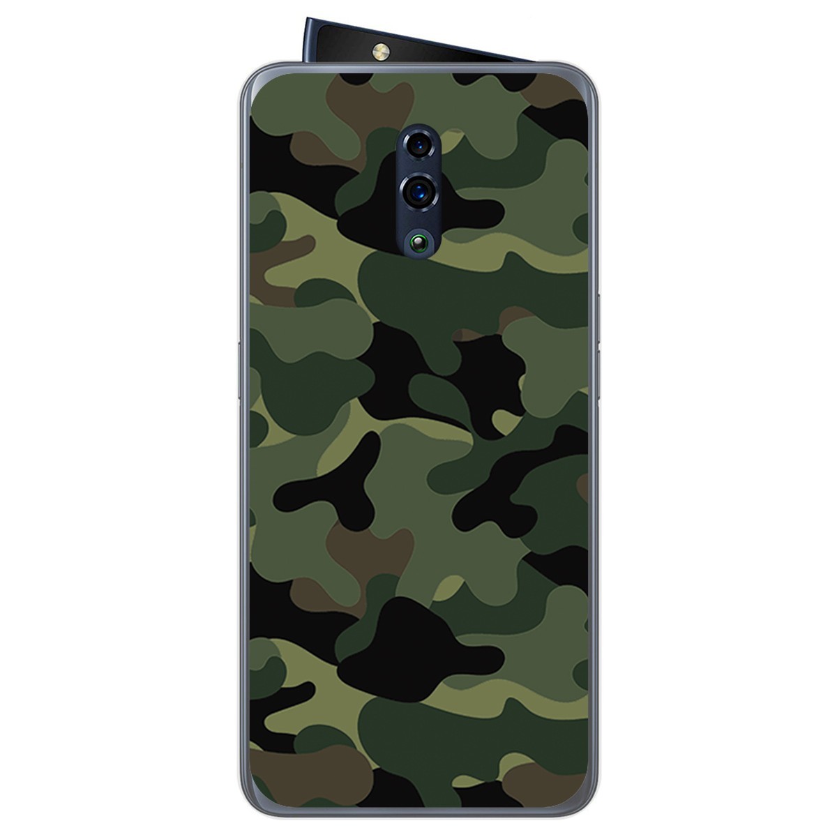 Funda Gel Tpu para Oppo Reno diseño Camuflaje Dibujos