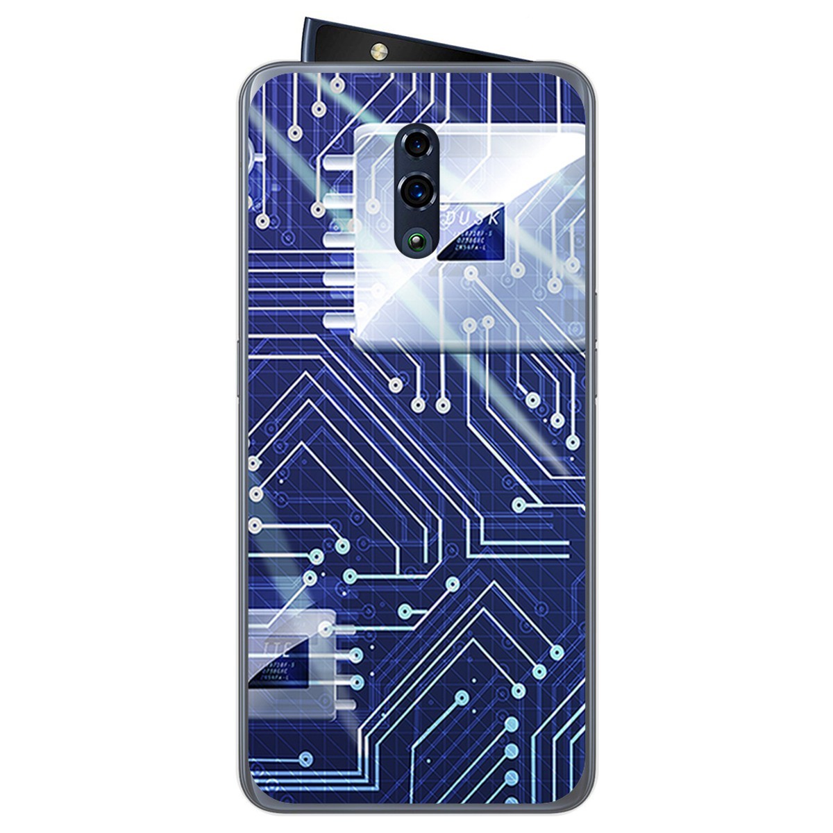 Funda Gel Tpu para Oppo Reno diseño Circuito Dibujos