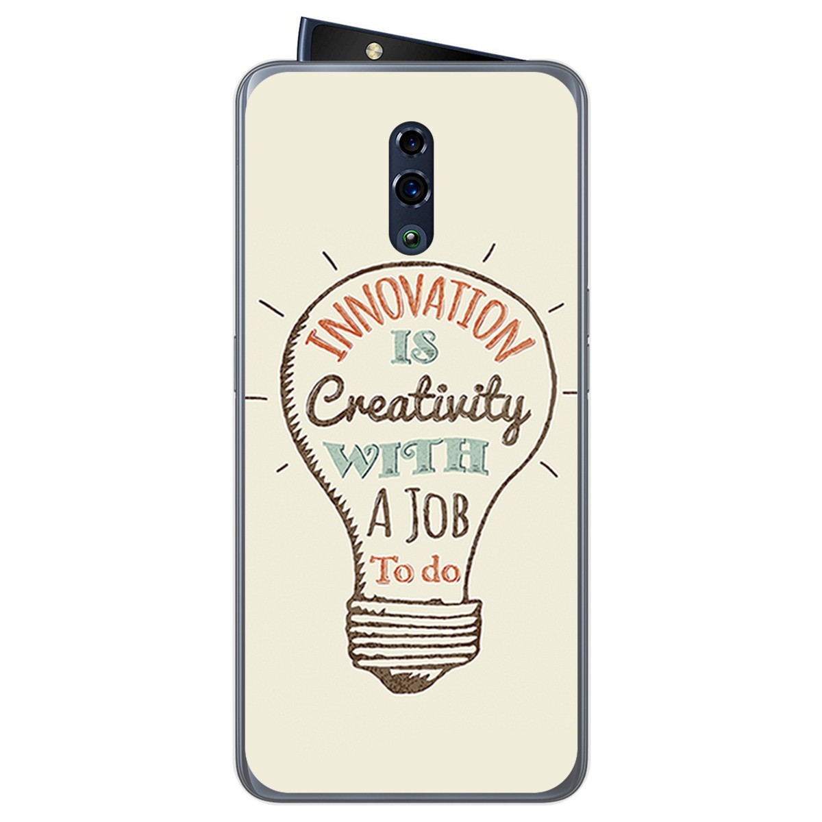 Funda Gel Tpu para Oppo Reno diseño Creativity Dibujos