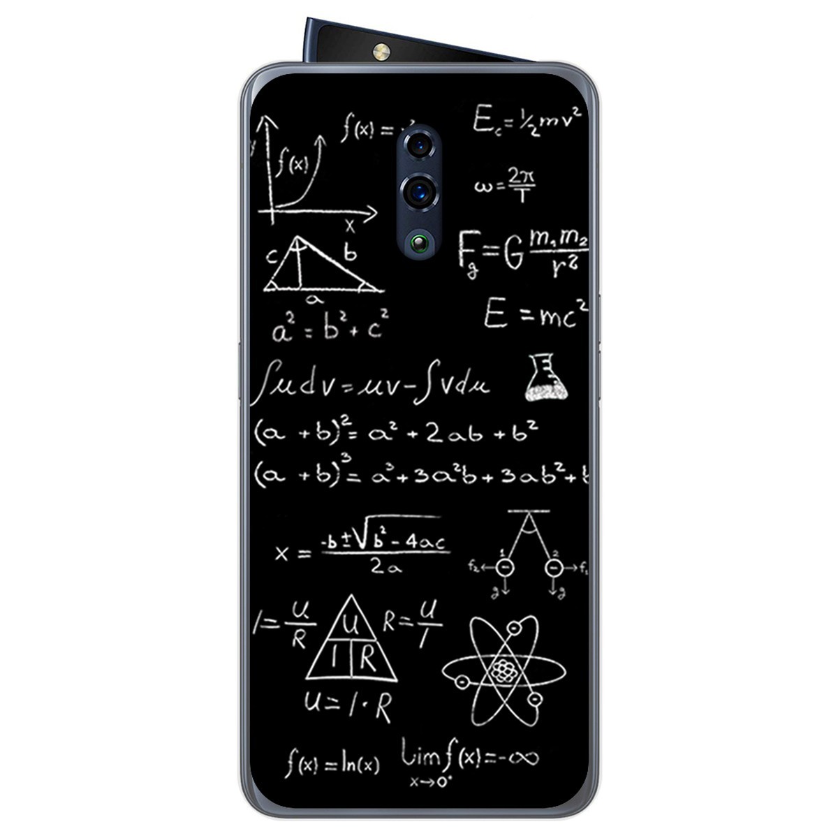 Funda Gel Tpu para Oppo Reno diseño Formulas Dibujos