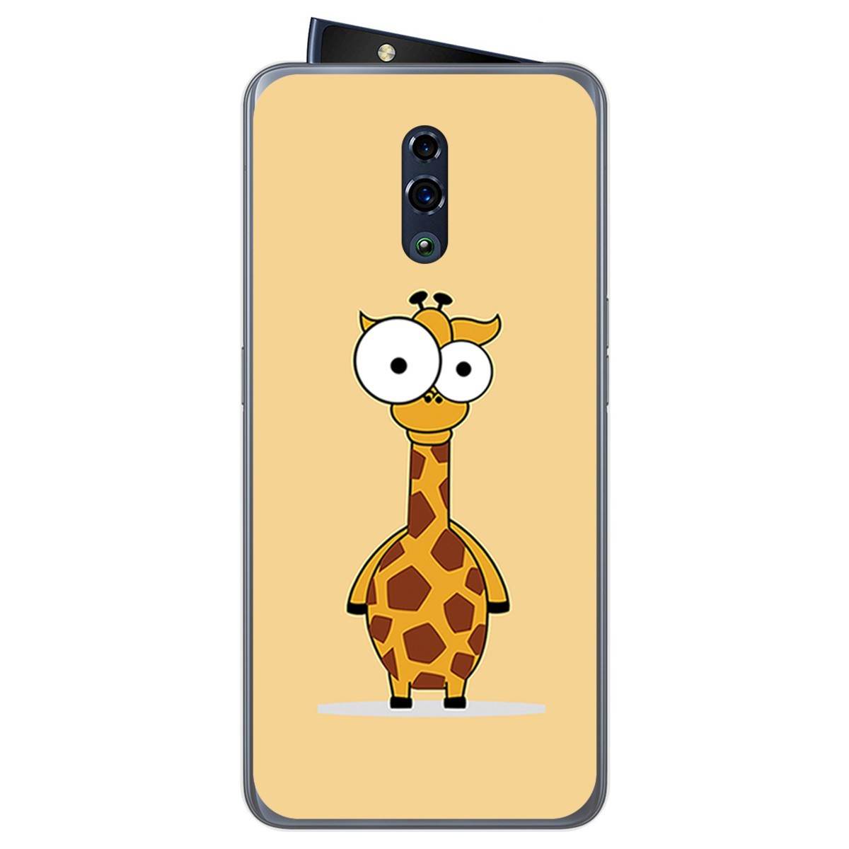 Funda Gel Tpu para Oppo Reno diseño Jirafa Dibujos