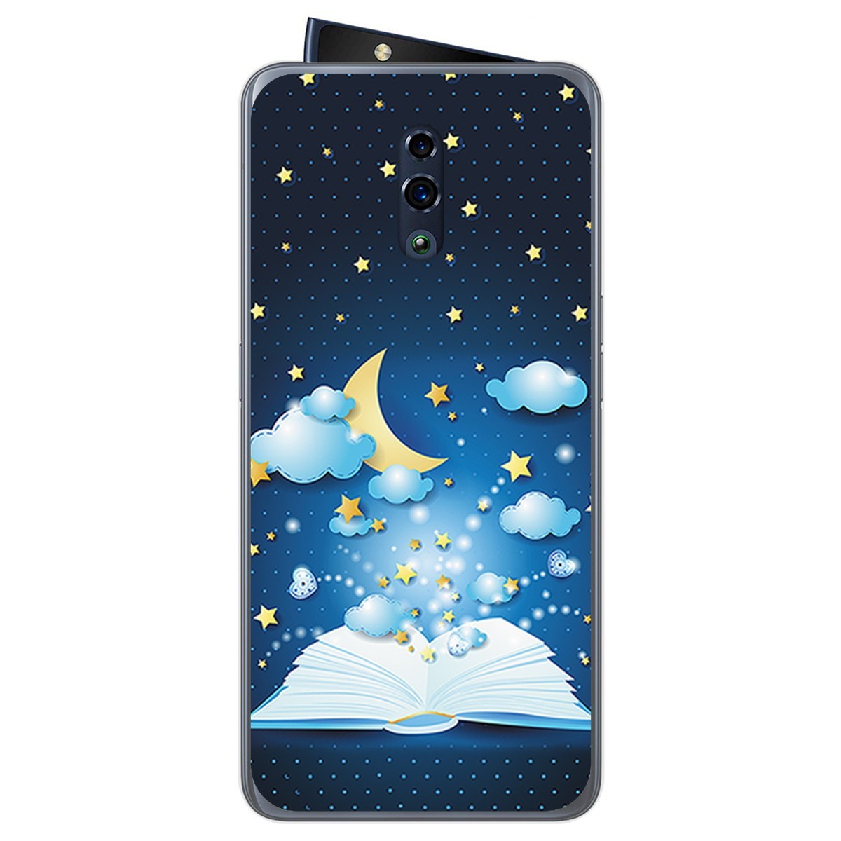 Funda Gel Tpu para Oppo Reno diseño Libro Cuentos Dibujos