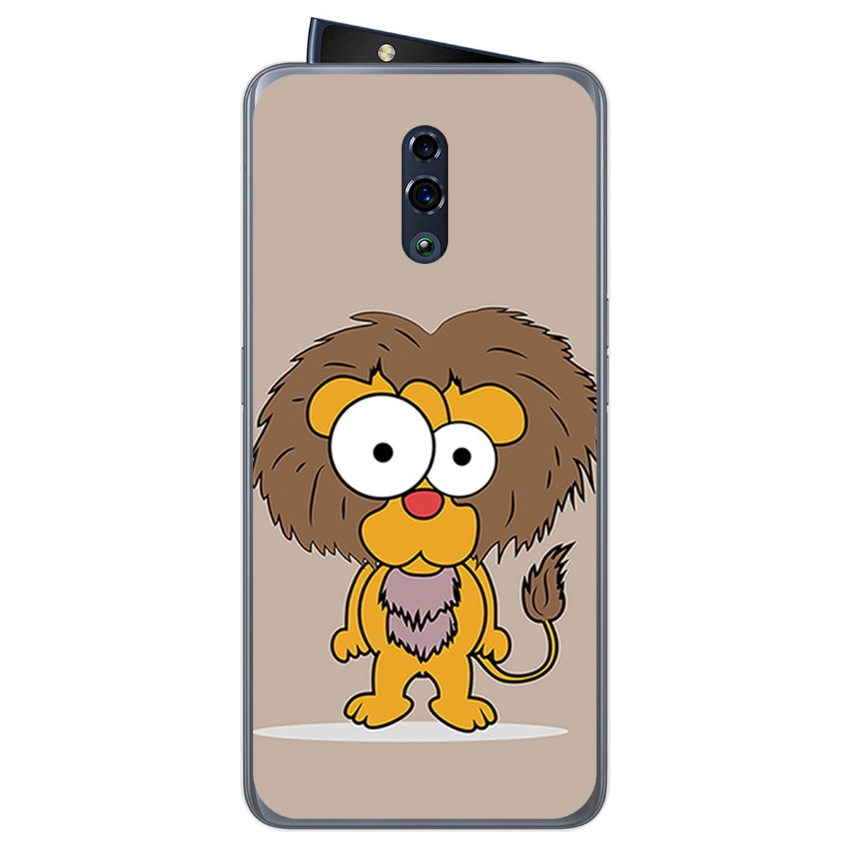 Funda Gel Tpu para Oppo Reno diseño Leon Dibujos