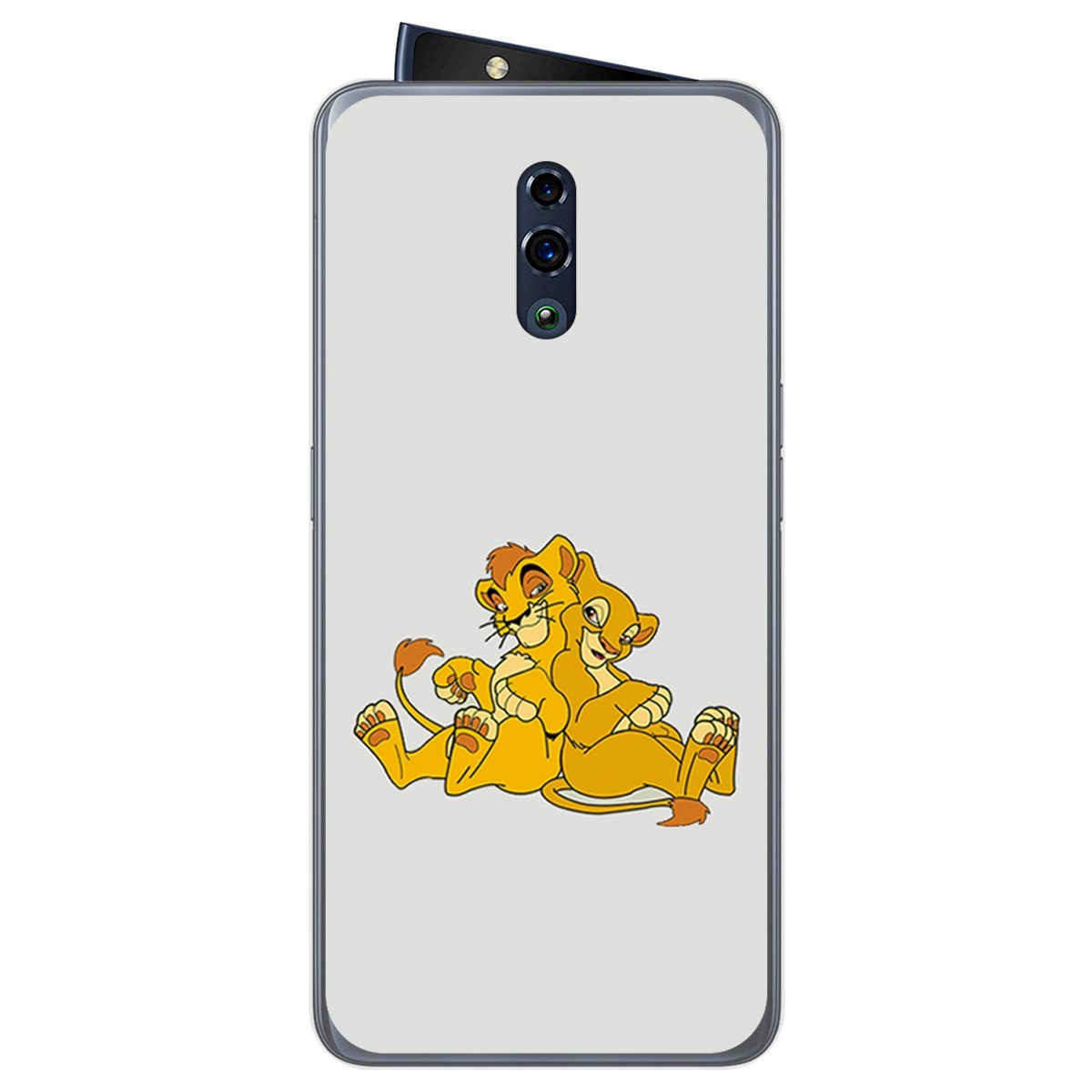 Funda Gel Tpu para Oppo Reno diseño Leones Dibujos
