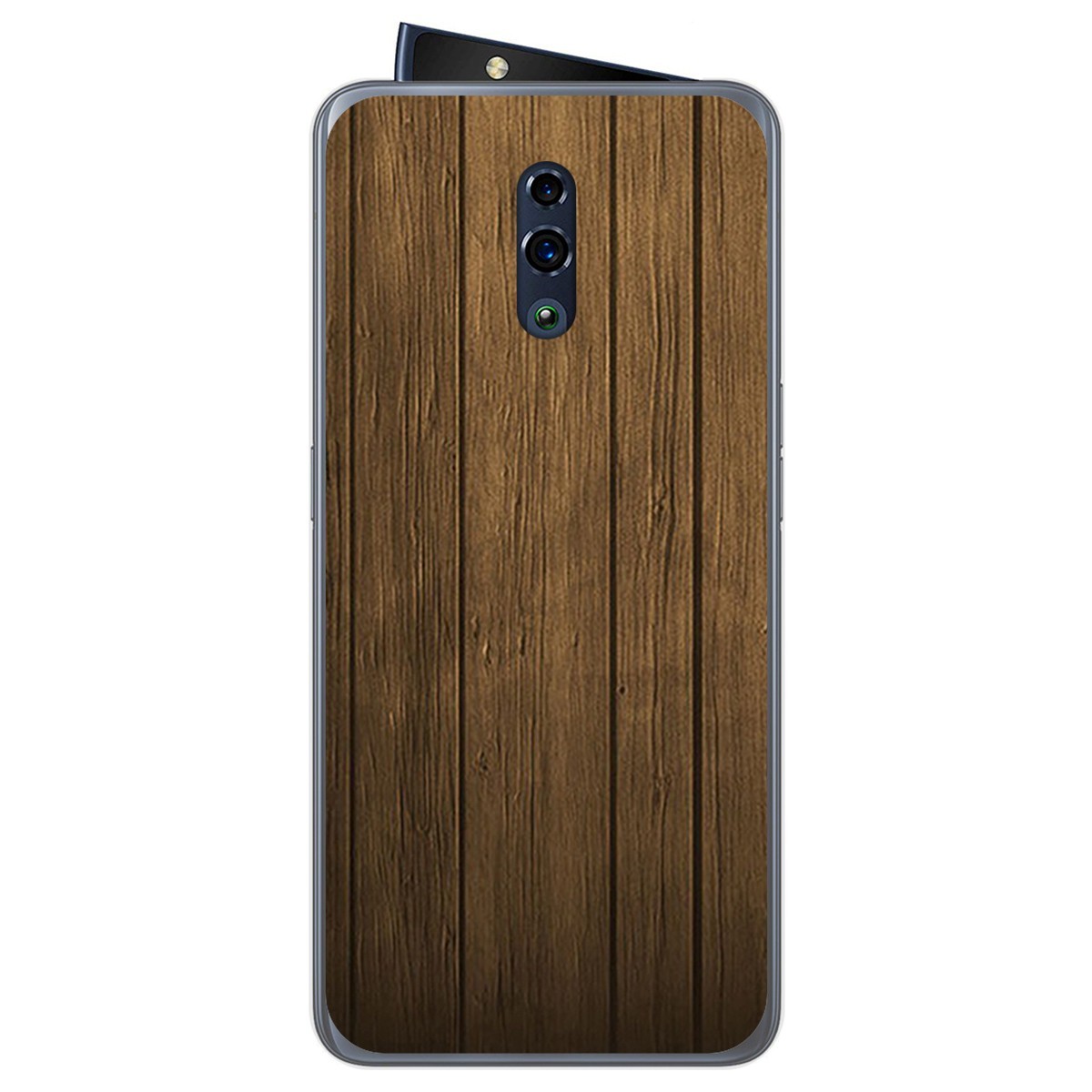 Funda Gel Tpu para Oppo Reno diseño Madera Dibujos