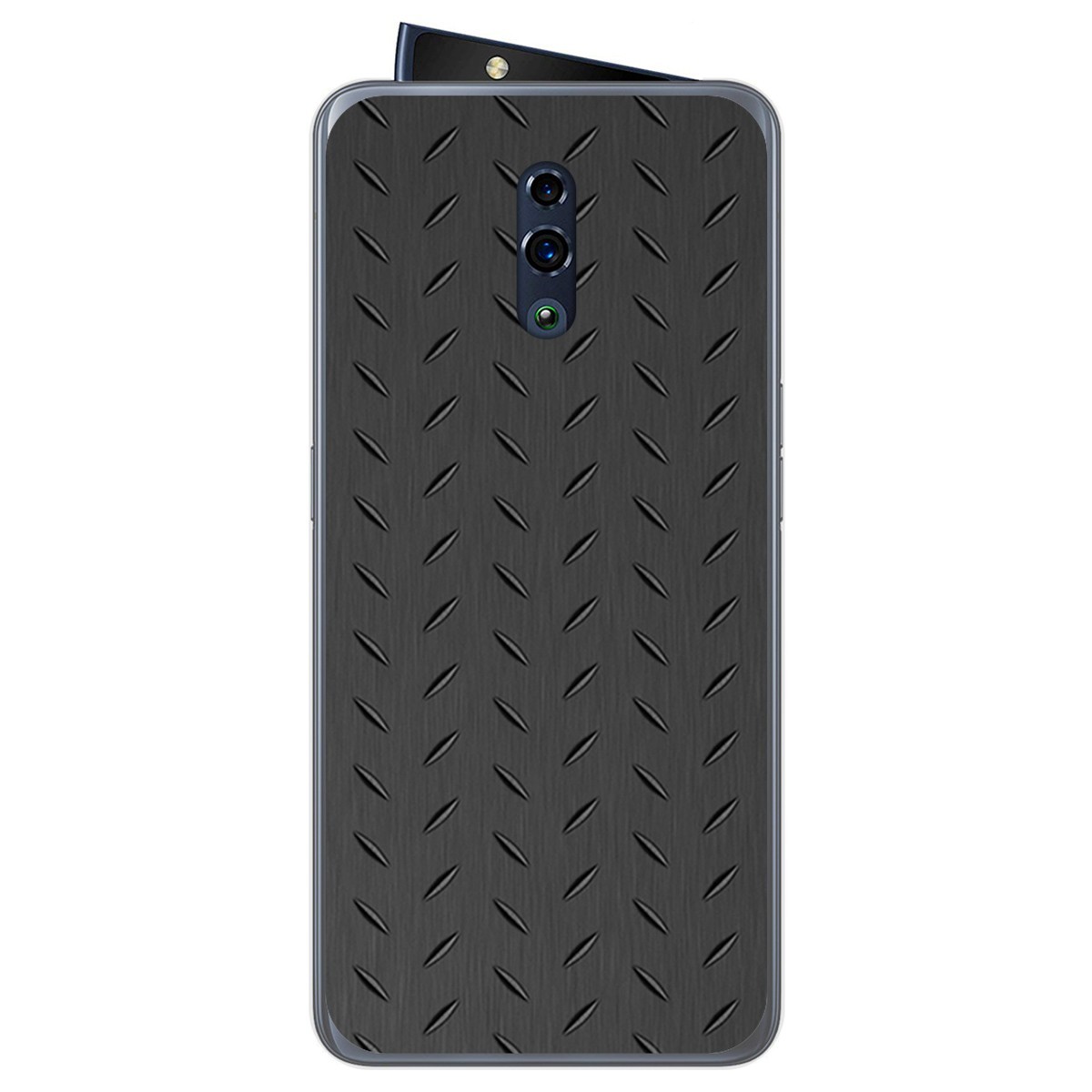 Funda Gel Tpu para Oppo Reno diseño Metal Dibujos