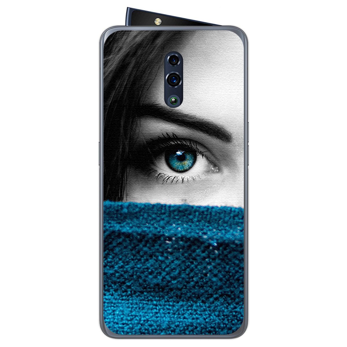 Funda Gel Tpu para Oppo Reno diseño Ojo Dibujos