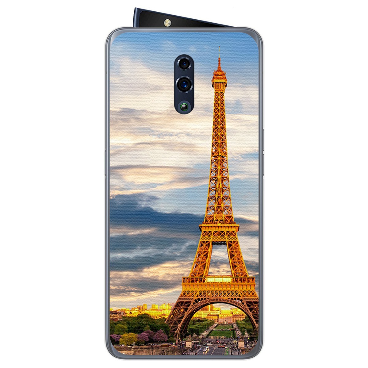 Funda Gel Tpu para Oppo Reno diseño Paris Dibujos
