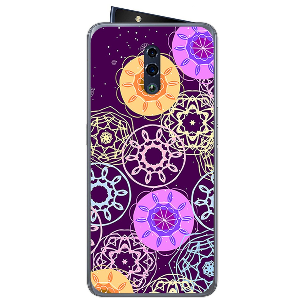 Funda Gel Tpu para Oppo Reno diseño Radial Dibujos